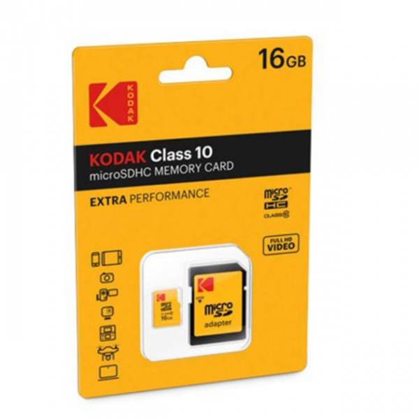 Kodak Class 10 microSDHC Memory Card Extra Performance 16GB