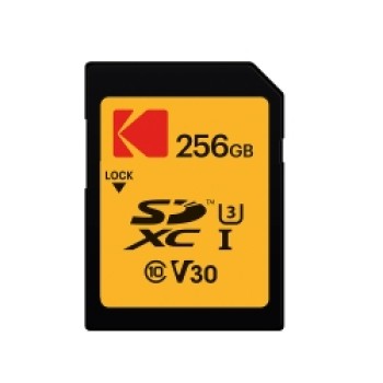  Memory Card SD KODAK UHS-I U3 V30 ULTRA PERFORMANCE 256GB CLASS 10 with adapter V30 A1 Ultra