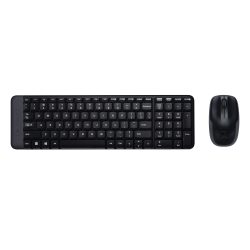 Aσύρματο σετ πληκτρολογίου Logitech MK220 ES QWERTY- Black 
