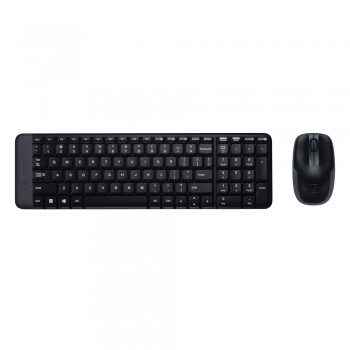 Aσύρματο σετ πληκτρολογίου Logitech MK220 ES QWERTY- Black 
