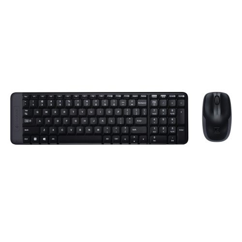 Aσύρματο σετ πληκτρολογίου Logitech MK220 ES QWERTY- Black 