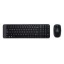 Aσύρματο σετ πληκτρολογίου Logitech MK220 ES QWERTY- Black 