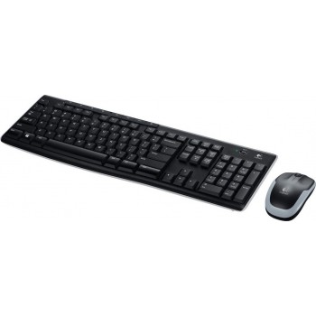 Ασύρματο Σετ Πληκτρολόγιο & Ποντίκι Logitech Wireless Combo MK270 (Ελληνικό) - Black 