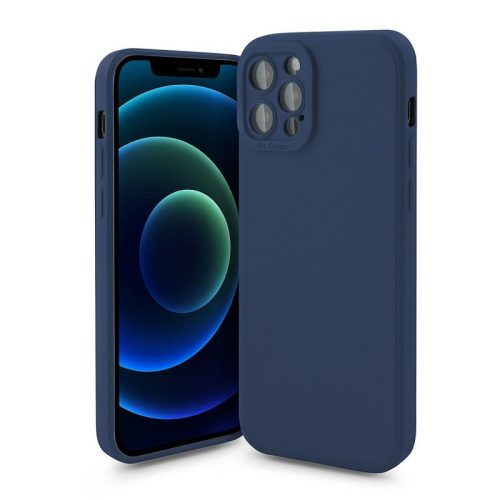 Θήκη Σιλικόνης με Προστασία Κάμερας Magic Eyes για Apple  iPhone 14  - Navy Blue