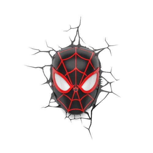 Φωτιστικό Τοίχου 3DLightFX Marvel - Spider Man Miles Morales