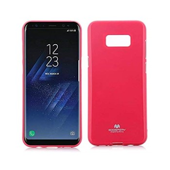Θήκη Σιλικόνης Mercury Glitter Powder για Samsung Galaxy S8 Plus - Φούξια