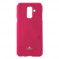 Θήκη Σιλικόνης Mercury Glitter Powder για Samsung Galaxy A6 Plus 2018 - Φούξια