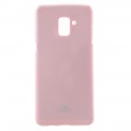 Θήκη Σιλικόνης Mercury Glitter Powder για Samsung Galaxy A8 2018 - Pink