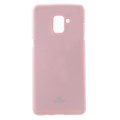 Θήκη Σιλικόνης Mercury Glitter Powder για Samsung Galaxy A8 Plus 2018 - Pink