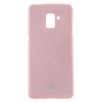 Θήκη Σιλικόνης Mercury Glitter Powder για Samsung Galaxy A8 Plus 2018 - Pink