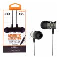 Ενσύρματα Ακουστικά Moxom MX-EP08  Handsfree με Βύσμα 3.5mm - Black
