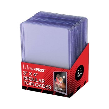 Regular Toploader Clear Ultra Pro 3X4” - Pack of 25