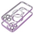 Θήκη Σιλικόνης Tech-Protect Magshine με Magsafe  για iPhone 15 Pro Max - Deep Purple