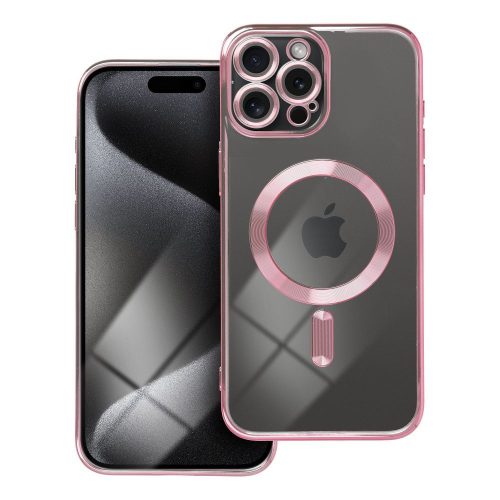 Θήκη Σιλικόνης Tech-Protect Magshine με Magsafe  για iPhone 15 Pro Max - Rose Gold