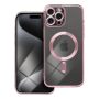 Θήκη Σιλικόνης Tech-Protect Magshine με Magsafe  για iPhone 15 Pro Max - Rose Gold
