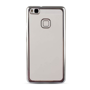 Θήκη Σιλικόνης Electroplating για Huawei P10 Lite Mini  - Διάφανη με Ασημί Πλαίσιο