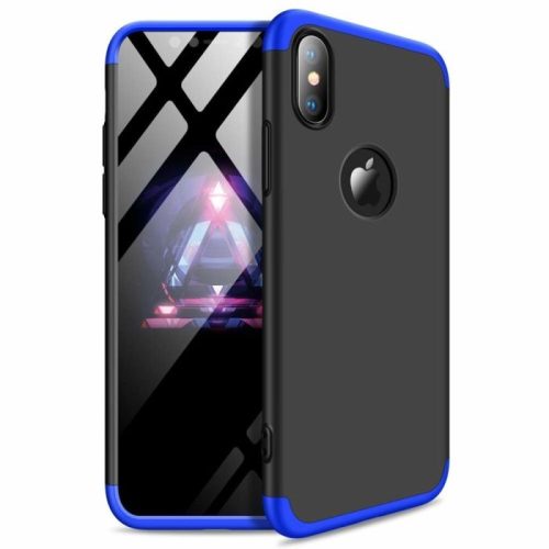Θήκη Σιλικόνης Gkk για Apple iPhone XS Max - Black & Blue