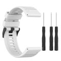 Λουράκι Σιλικόνης για Garmin Fenix 6X / 6X Pro / 5 Plus - White