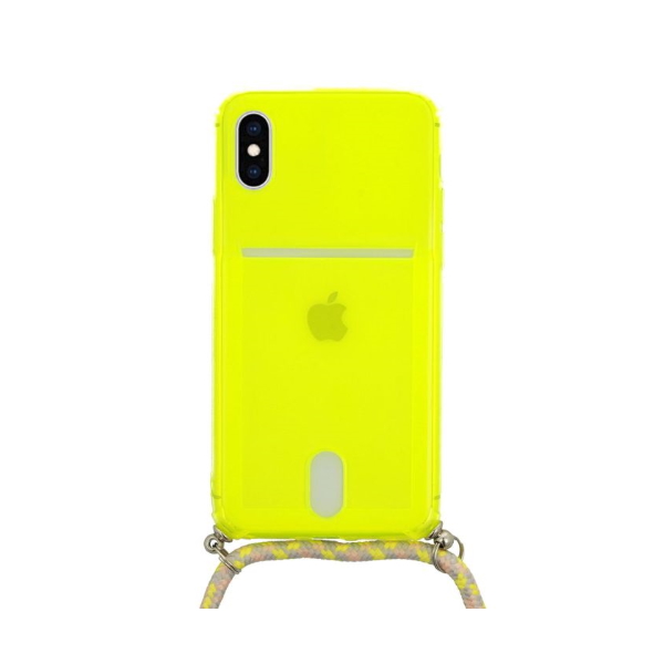 Θήκη Σιλικόνης Strap Fluo για Apple iPhone X/XS - Lime