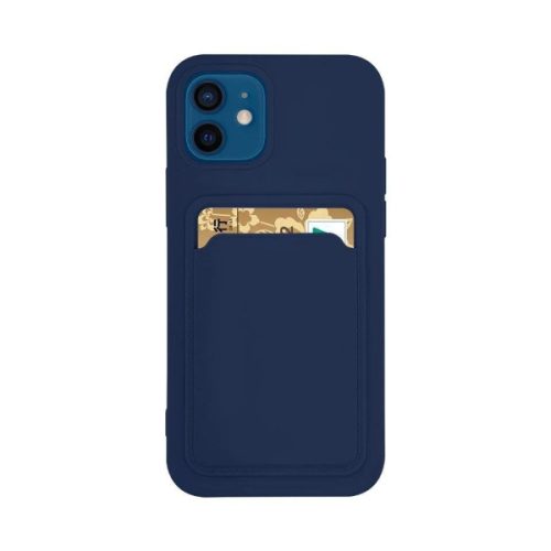 Θήκη Σιλικόνης Wallet με Θήκη Κάρτας για Apple iPhone 11 Pro Max - Blue