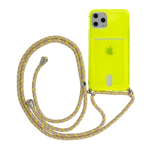 Θήκη Σιλικόνης Strap Fluo για Apple iPhone 11 Pro - Lime