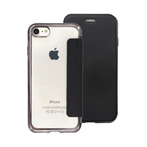 Θήκη Book Plated για Apple iPhone 7 Plus/ 8 Plus - Black