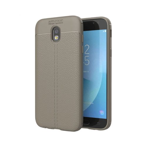 Θήκη Σιλικόνης Litchi Pattern για Samsung Galaxy J3 2017 J330 - Grey 