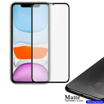  Tempered Glass OrsoGlass Matte Anti-Fingerprint Full Glue για iPhone 14 Pro Max/15 Plus - Black (Anti-Glare)