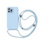 Θήκη Σιλικόνης με λουράκι Orso Cloud για iPhone 14 Pro Max - Sky Blue
