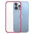 Θήκη Σιλικόνης PanzerGlass Clear Case Military Grade Antibacterial για Apple iPhone 13 Pro - Red