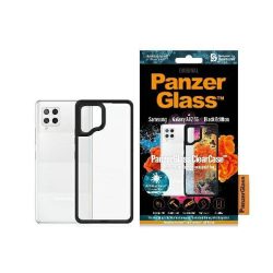 Θήκη Σιλικόνης PanzerGlass Clear Case Antibacterial για Samsung Galaxy A42 5G - Clear/Black