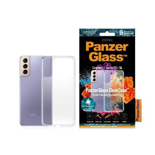Θήκη Σιλικόνης PanzerGlass Clear Case Antibacterial για Samsung Galaxy S21 Plus - Clear