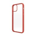 Θήκη Σιλικόνης PanzerGlass Clear Case Antibacterial για Apple iPhone 12 Pro Max - Clear/Red
