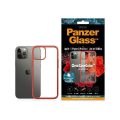 Θήκη Σιλικόνης PanzerGlass Clear Case Antibacterial για Apple iPhone 12 Pro Max - Clear/Red