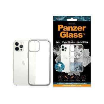 Θήκη Σιλικόνης PanzerGlass Clear Case Antibacterial για Apple iPhone 12 Pro Max - Silver