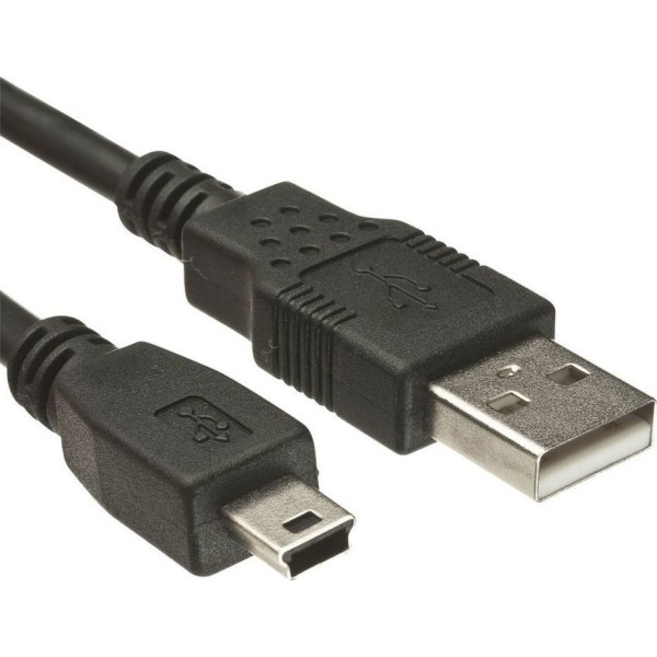 Καλώδιο Powertech USB 2.0 Cable USB-A male - mini USB-B male 1.5m (CAB-U025)