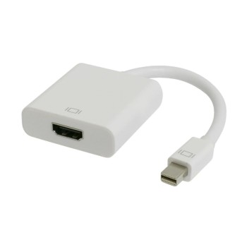 Μετατροπέας Powertech mini DisplayPort male σε HDMI female - White