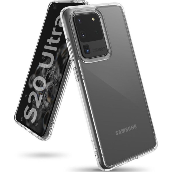 Ringke Fusion Σκληρή Θήκη με TPU Bumper Samsung Galaxy S20 Ultra - Clear 
