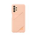 Θήκη Σιλικόνης Samsung Card Slot Cover για Samsung Galaxy A13 4G - Peach