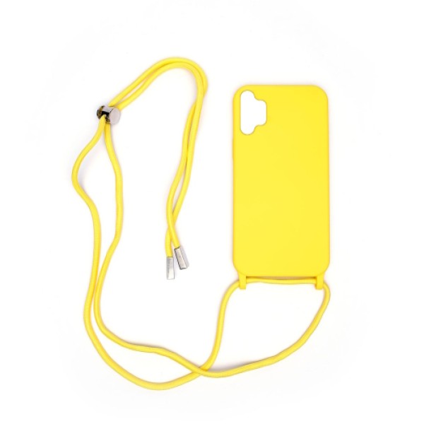 Θήκη Σιλικόνης Senso Color Cord για Samsung Galaxy A32 5G - Yellow