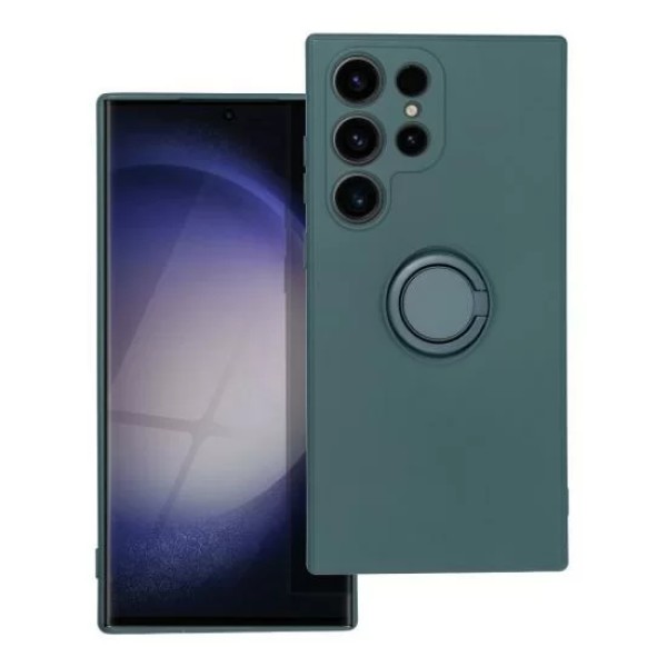 Θήκη Σιλικόνης Senso Ring για Samsung Galaxy S23 Ultra - Forest Green