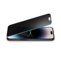 Tempered Glass Anti Spy Glass Pro+ Privacy για Apple iPhone 14 Pro Max/15 Plus - Black
