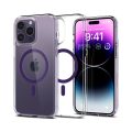 Θήκη Σιλικόνης  με Magsafe Spigen Ultra Hybrid Mag για iPhone 14 Pro - Deep Purple