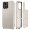 Θήκη Δερματίνης Spigen Cyrill Kajuk Mag Back Cover για iPhone 15 Pro - Cream