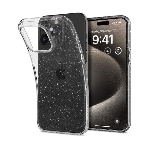 Θήκη Σιλικόνης Spigen Liquid Crystal Back Cover για iPhone 15 Pro - Glitter Crystal