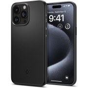 Θήκη Σιλικόνης Spigen Thin Fit Back Cover για iPhone 15 Pro - Black