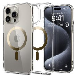 Θήκη Σιλικόνης Spigen Ultra Hybrid Mag MagSafe για iPhone 15 Pro - Gold
