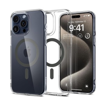 Θήκη Σιλικόνης Spigen Ultra Hybrid MagSafe Back Cover για iPhone 15 Pro Max - Graphite