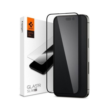 Tempered Glass Spigen Glass FC Full Cover n” Full Glue για Apple iPhone 14 Pro Max/15 Plus - Black