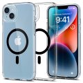 Θήκη Σιλικόνης Spigen Ultra Hybrid με MagSafe για Apple iPhone 14  - Διάφανο / Μαύρο